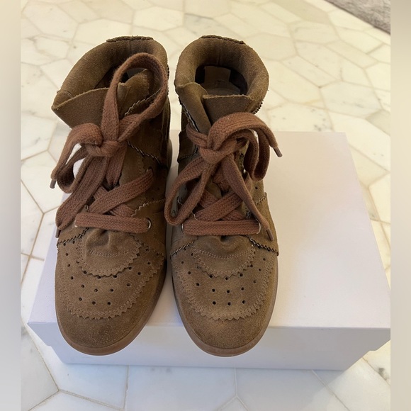 Isabel Marant Bobby Lace-Up Wedge Sneakers - Picture 2 of 14